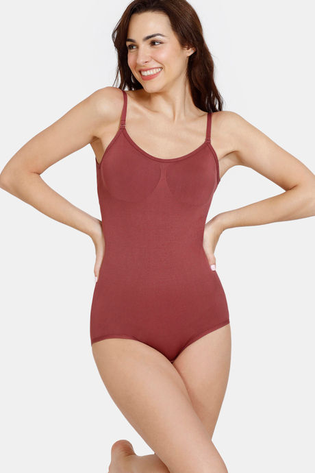 Zivame All Day Seamless Bodysuit - Wild Ginger — image 3